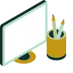 An illustration of a computer