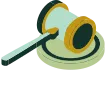 An illustration of a judges gavel