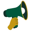 An illustration of a megaphone