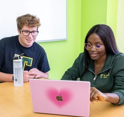 Two students in a class