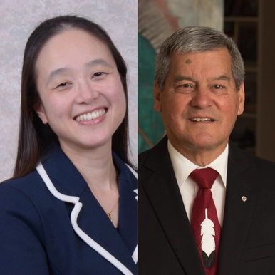 Photo of Dr. Sephora Tang and the Hon. Graydon Nicholas