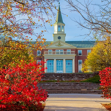 George Martin Hall in the Fall