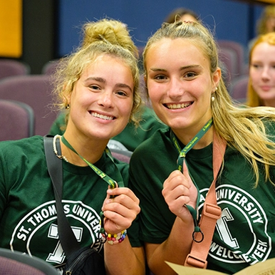 Two students with T-Pins