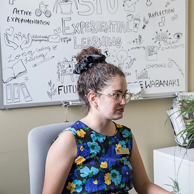 University staff engaged in discussion