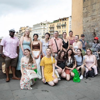 Students in Italy on Travel Study