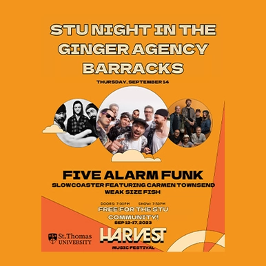 poster for STU Night- harvest festival