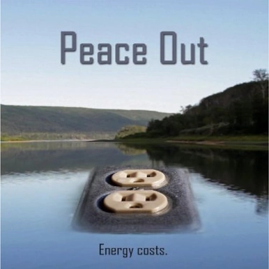 Image of electrical outlet floating in water