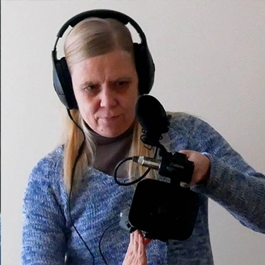 Mari Korpela filming