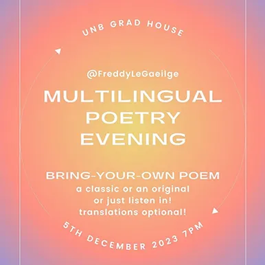 Multilingual Poetry Evening