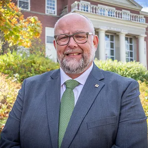 Photo of Tom Meadus on campus at STU