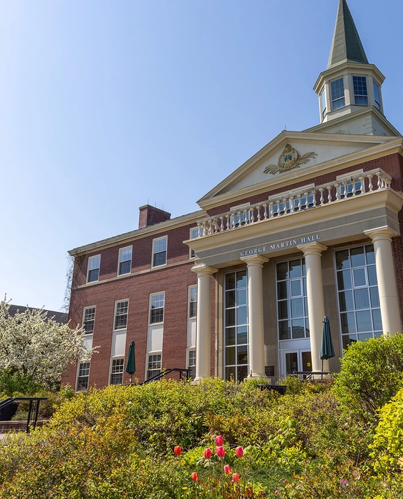 George Martin Hall in the summer