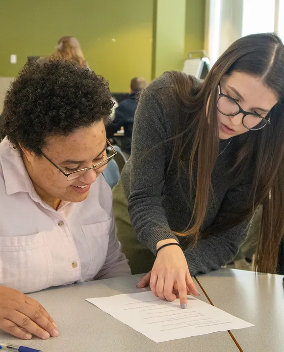 BEd students engaged in a lesson in class