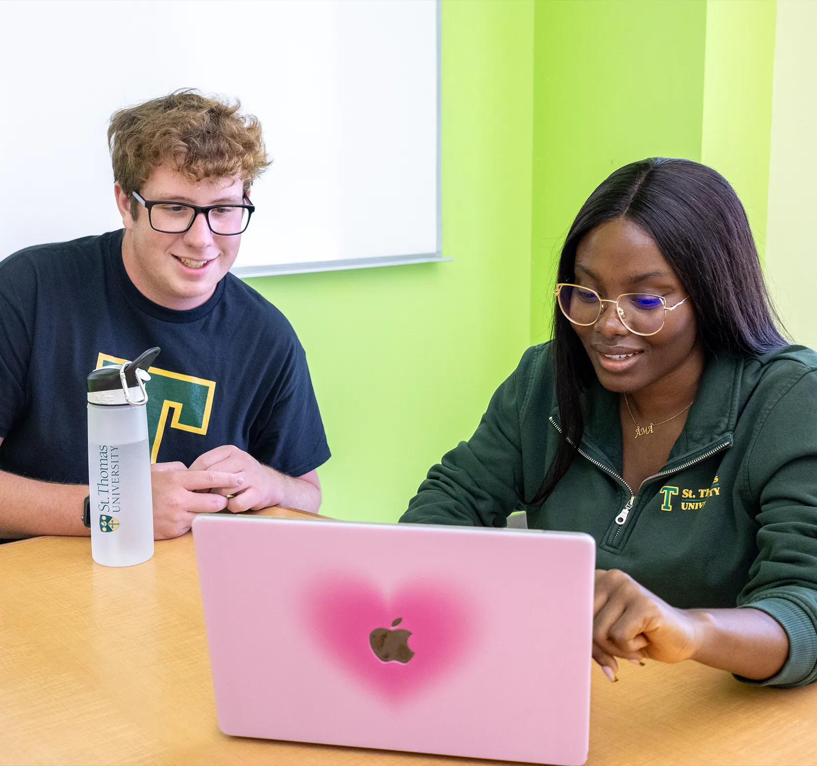 Two students in a class