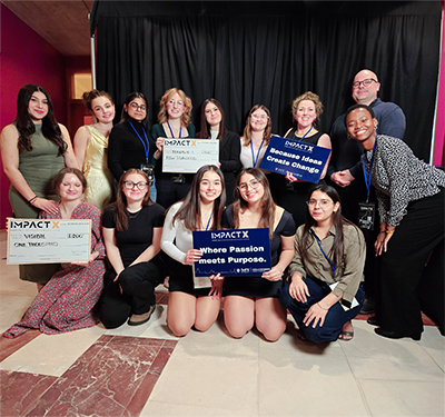 Group picture of STUdents at Impact X Competition