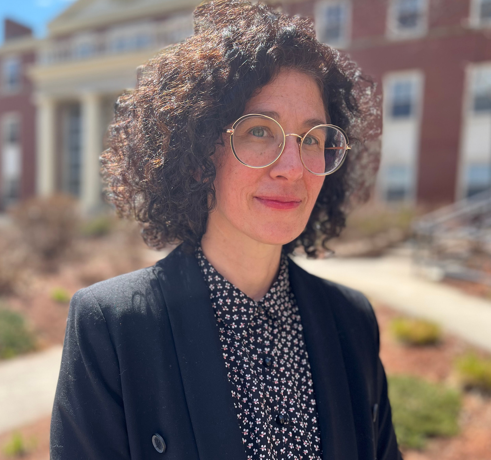 Dr. Kristi Allain on campus