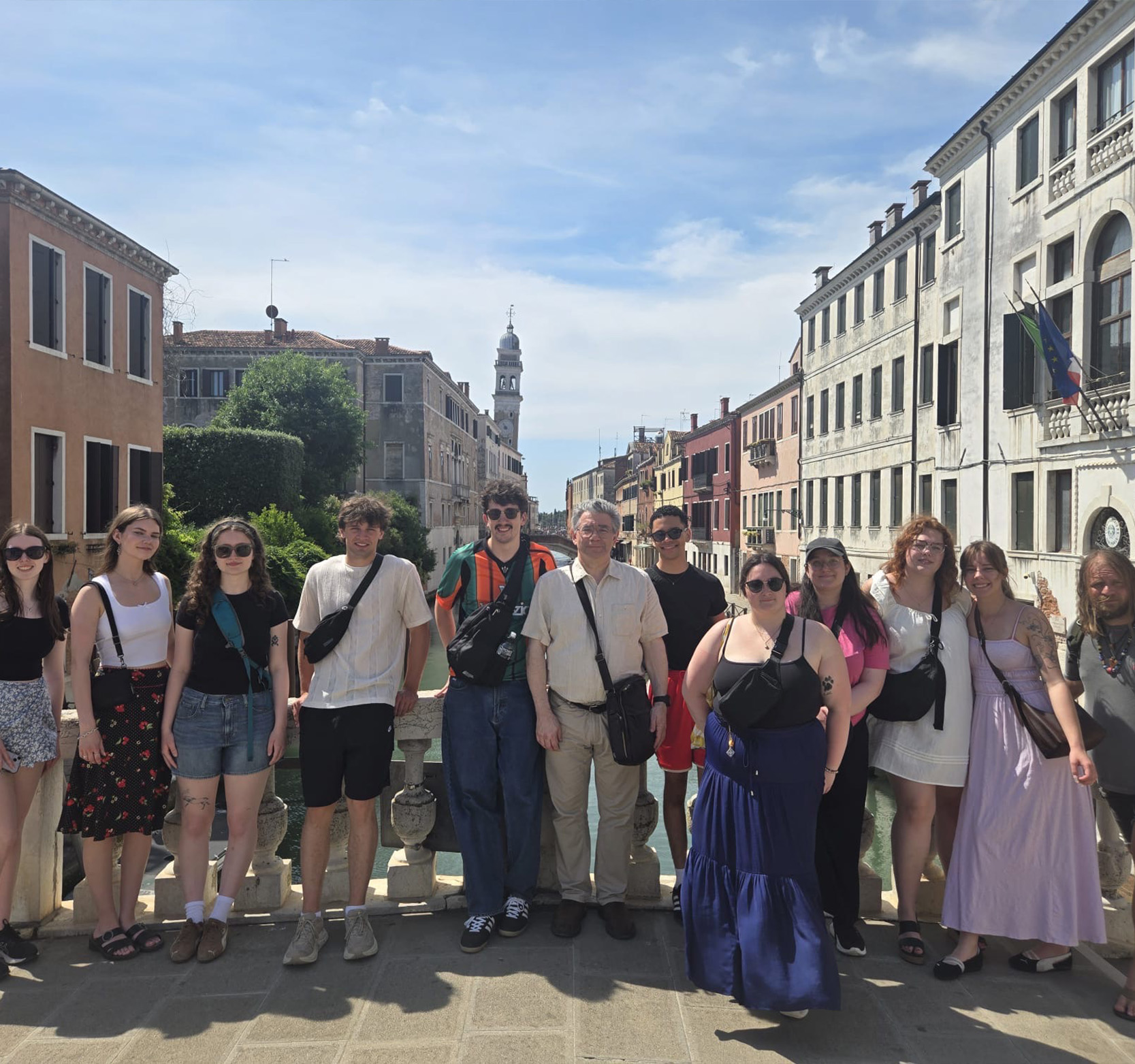 Group of students in Italy