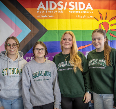 BSW Students at AIDS NB